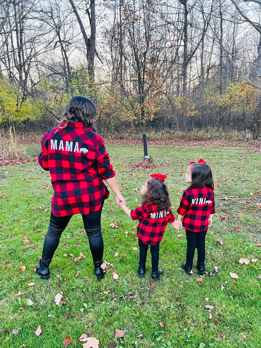 MAMA Red and Black Flannel